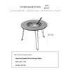OEING Outdoor Camping Fire Pit BBQ Grill & Tea Table Set