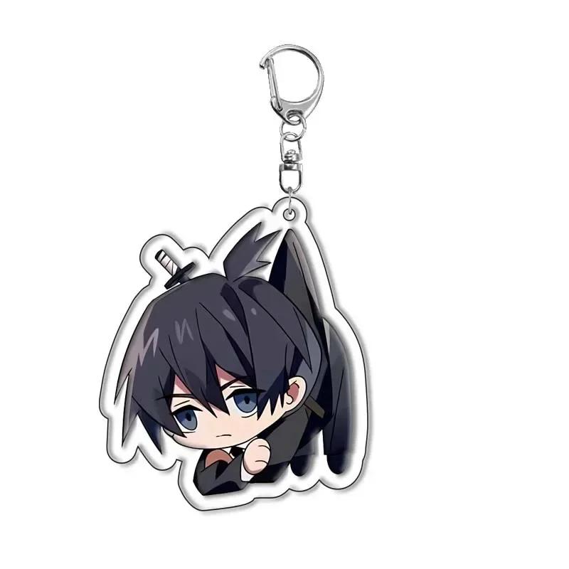 Anime Chainsaw Man Keychain Pochita Makima Cartoon Acrylic Bag Tag Keyrings Cos Trendy Gift