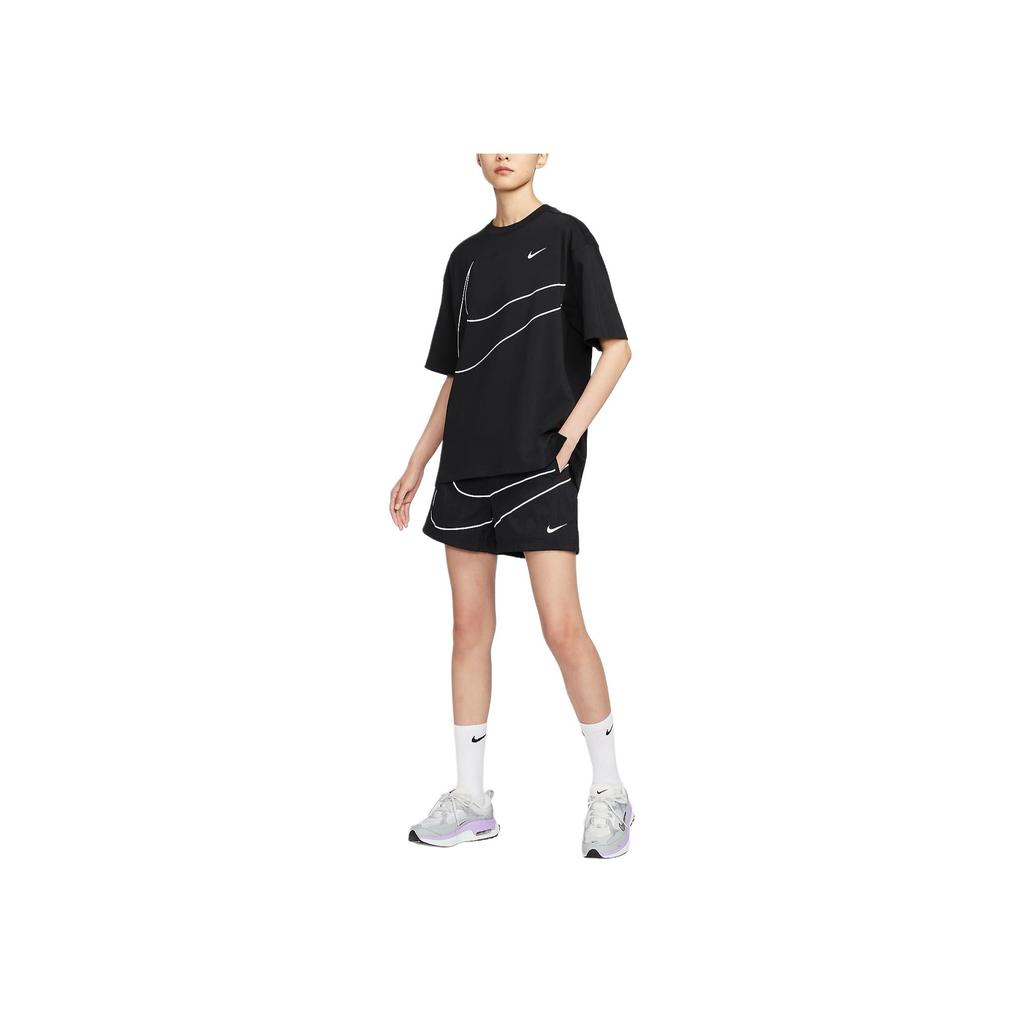 Nike Sportswear Essentials Woven Comfort Three-Quarter Casual Shorts Women Shorts Black HM4633010
