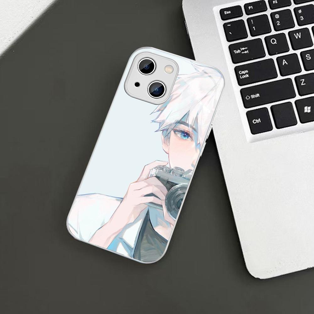 Anime Link Click Time Agent Phone Case For iPhone 14 13 12 Mini 11 Pro XS Max X XR 14 Plus Tempered Glass Cover