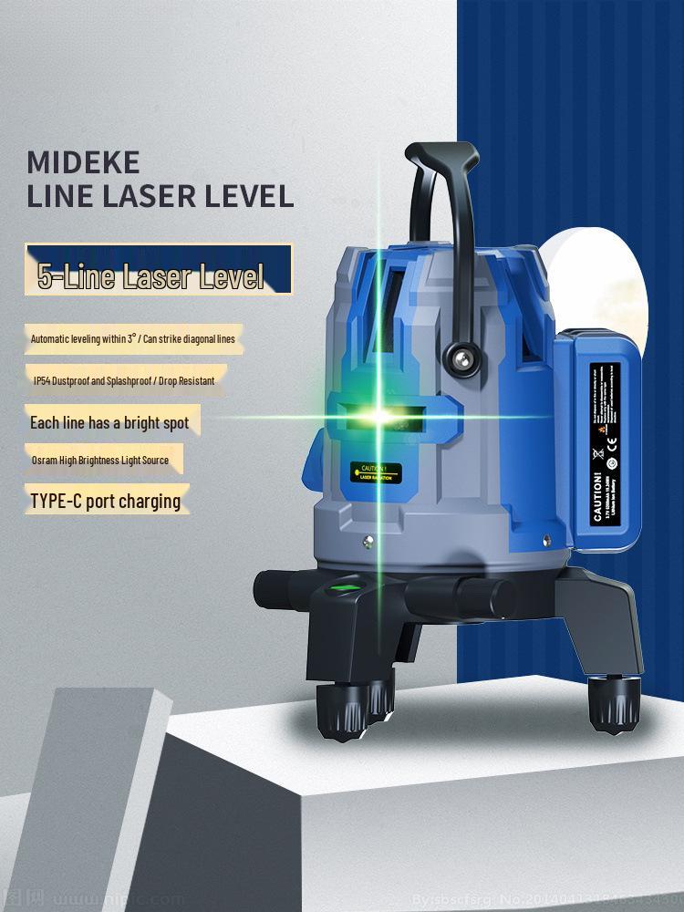 High-Precision Auto-Leveling Laser Level with Strong Light and Thin Line, Outdoor Visible.