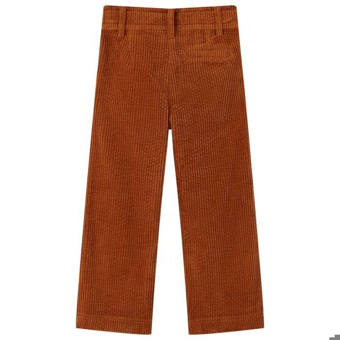 Pantalons pour enfants velours côtelé cognac 92/104/116/128/140