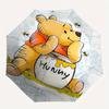 Winnie-the-Pooh, Hunny Automatic Opening and Closing Umbrella - 8 Ribs Portable Folding Umbrella with Plastic Handle, Suitable for Leisure a