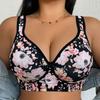 Elegant Plus Size Gather Adjustable Anti Sagging Side Fat Reduction Bra For Women