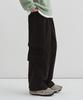 DRAW FIT Layered Cargo Pocket Corduroy Pants [Brown]