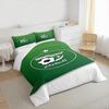 Algeria National Football Team Crest Bedding set (1 duvet cover, 2 pillowcases, duvet not included), Green Star Crescent Emblem Art Print