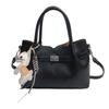 Pu Womens Tote Bag With Top Stitching Casual Crossbody For Daily Use