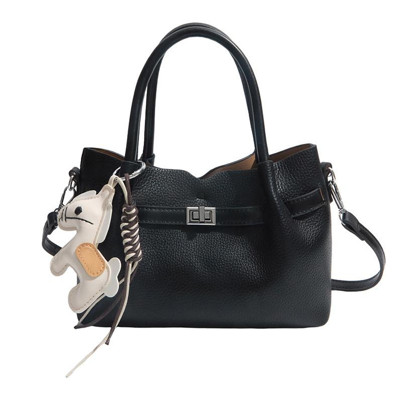 Pu Womens Tote Bag With Top Stitching Casual Crossbody For Daily Use