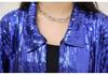 Women's Shiny Sequin Tassel Jacket - European & American Style, Beaded Celebrity Top with Lining