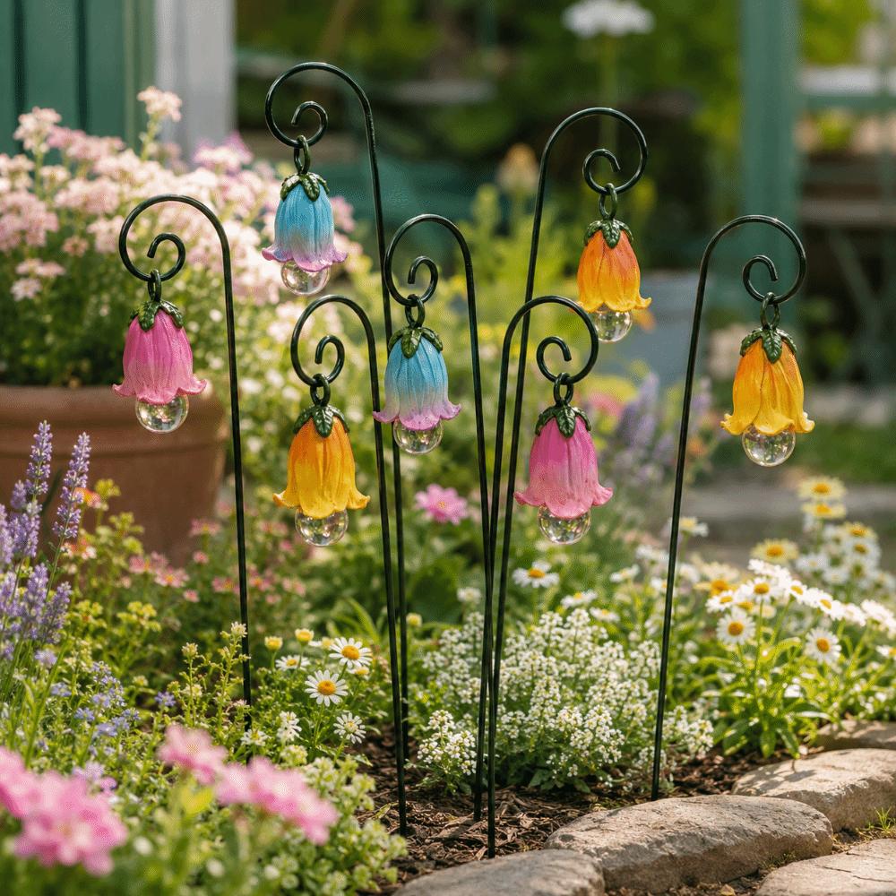Sweet Flower Pick Stand Fairy Garden Decor Creative Flower Inserts Outdoor