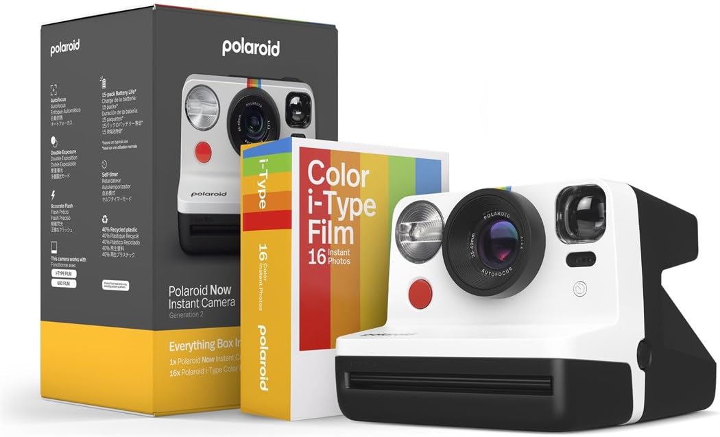 

Polaroid Everything Box Now Gen 2 Миттєва камера Чорно-біла - &