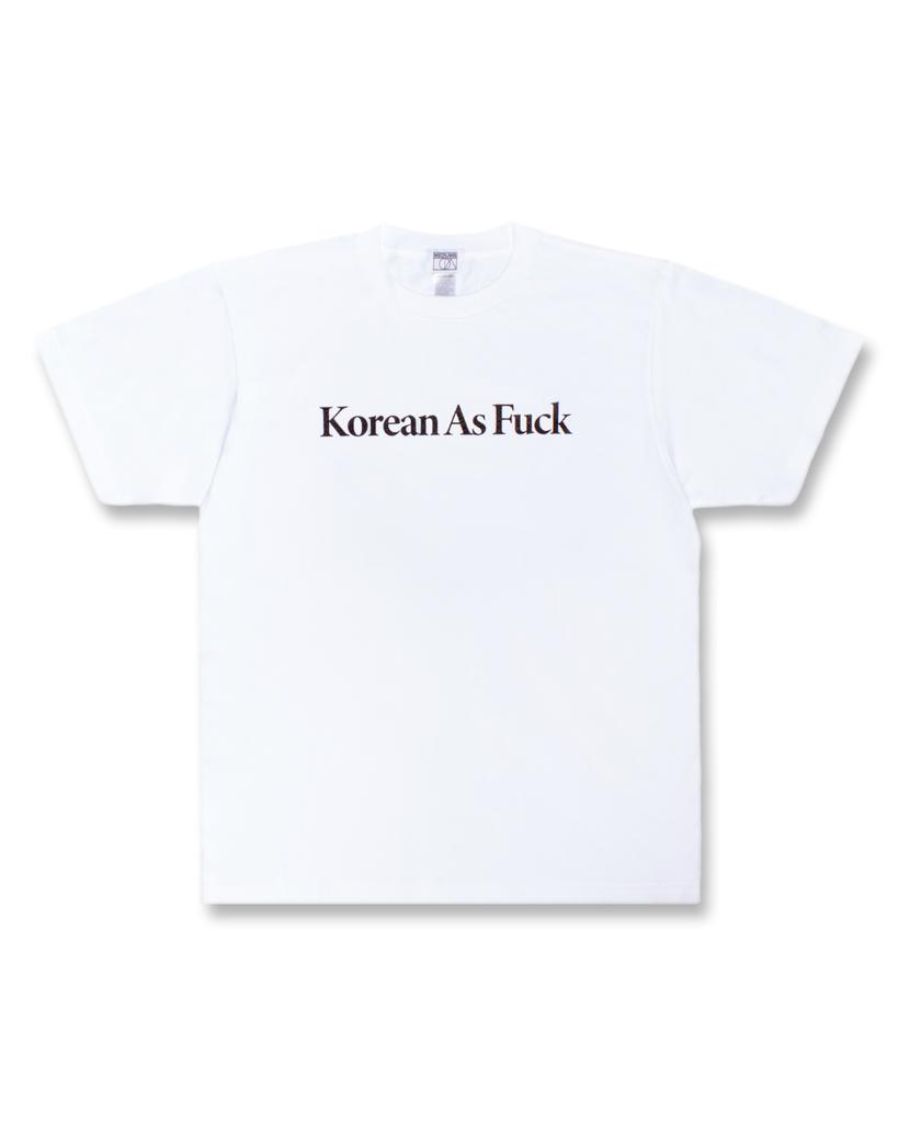 Midieomseu Korean As Fuck Tee - White (Damn Korean T-Shirt)
