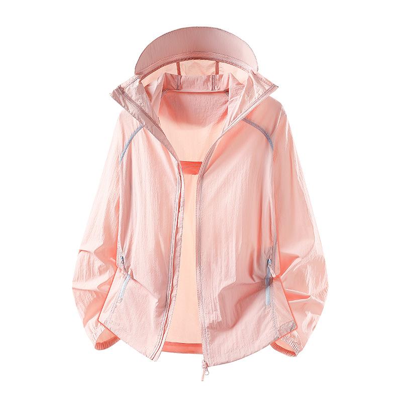 Outdoor ice silk sunscreen clothing men's summer UV protection UPF10 + casual loose sports couple sunscreen clothing set