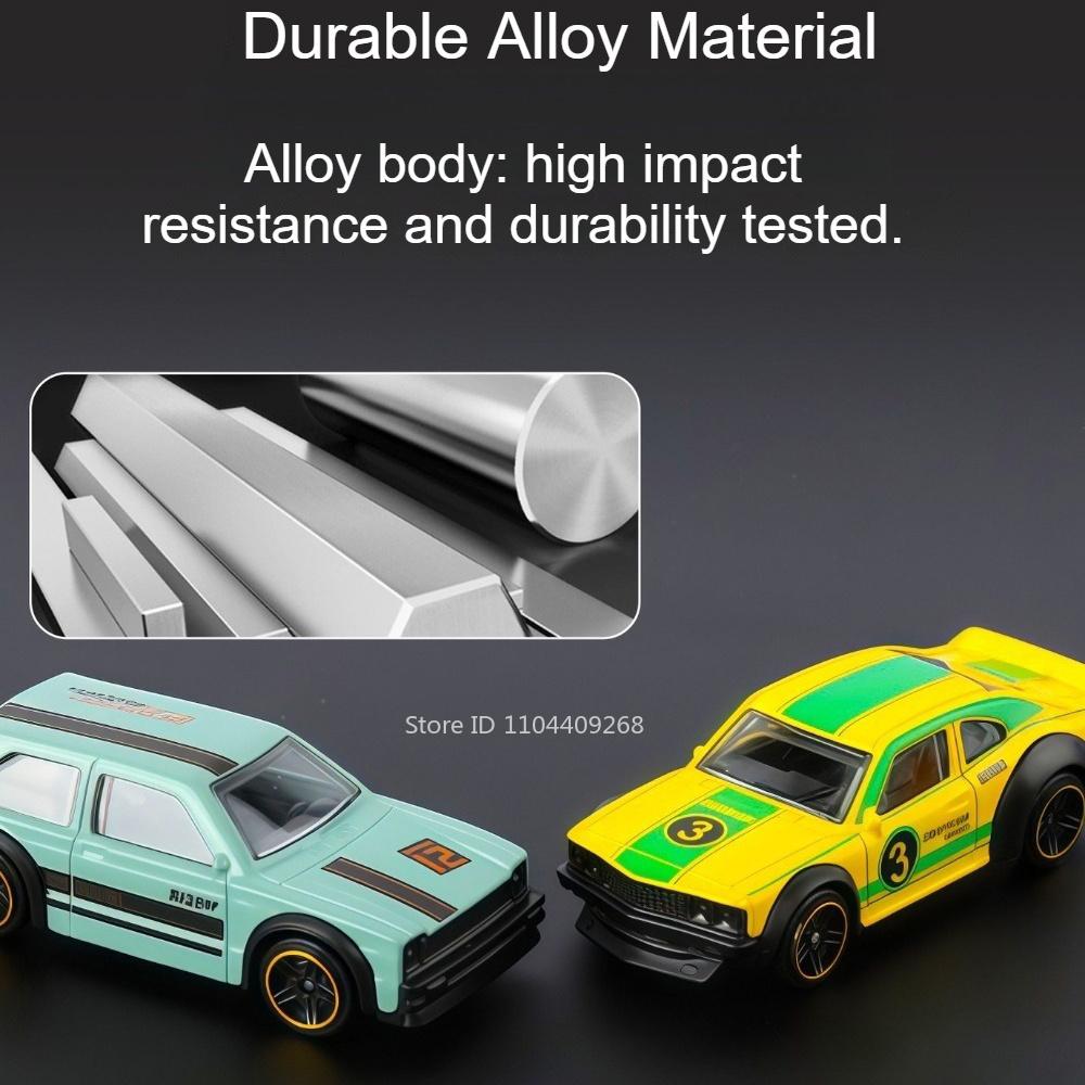 Mini-Serie 1:64 gestreifte Auto-Modellspielzeuge Metallkarosserie Geländefahrzeuge Langlebige Supercars Spielzeug Geschenke für Kinder