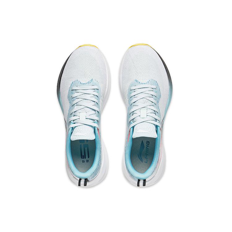 Li Ning Wuyue Cushioning Slip Resistant Abrasion Resistant Breathable Low top Casual Running Shoes Men's Blue ARST003-6