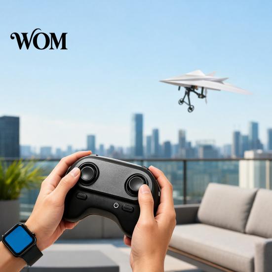 Dual Propeller Paper Plane Kit RC Airplane DIY Kit, Remote Control Electric Module with Gyro Stabilizer, Propellers, Aircraft Launcher Component