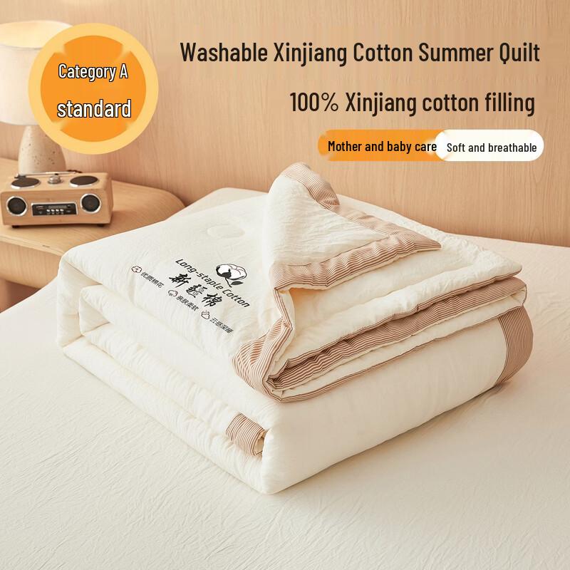 Qi Xi Ai Ultra-Soft Washed Cotton Summer Quilt