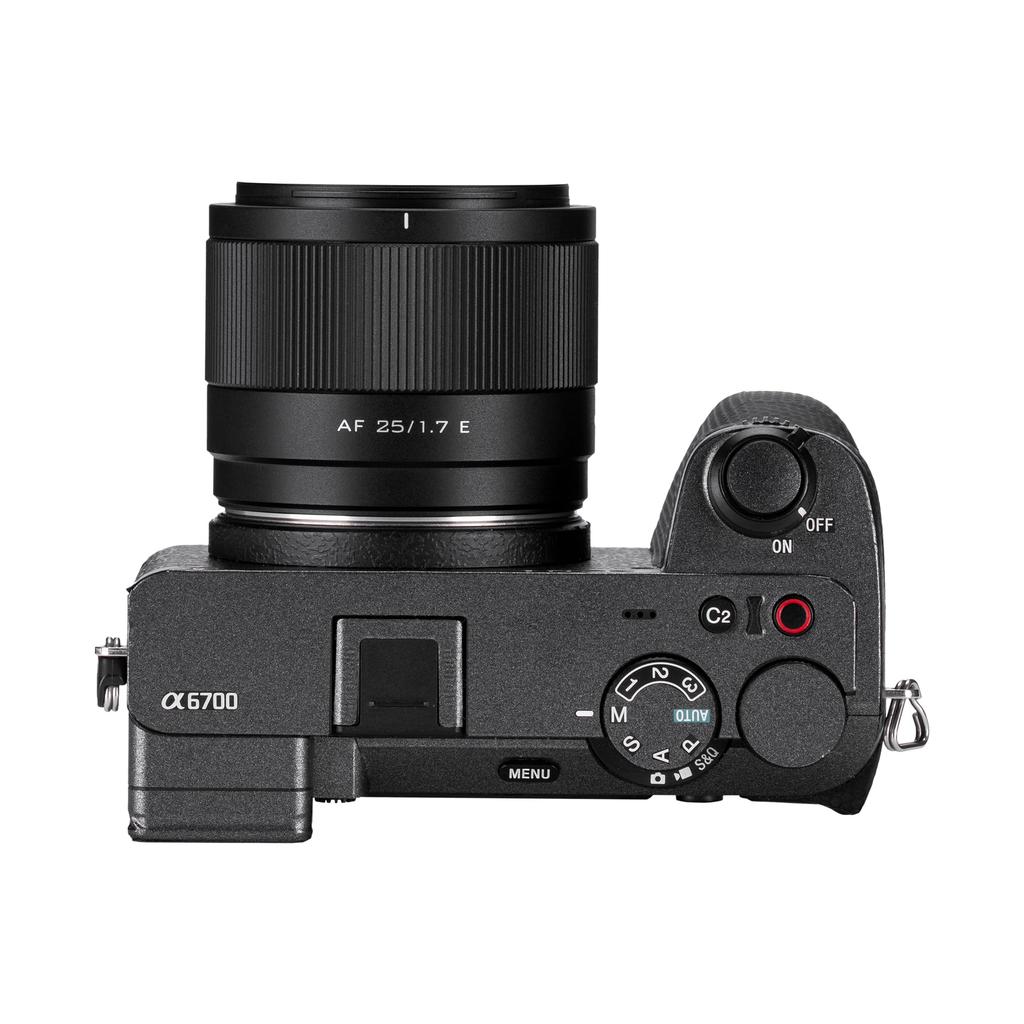 VILTROX AF 25mm E Objektiv für Sony Kompakte und Große Blende Wechselobjektiv für Sony und Andere Spiegellose Kameras F1.7 E-Mount, Leichtgewicht,