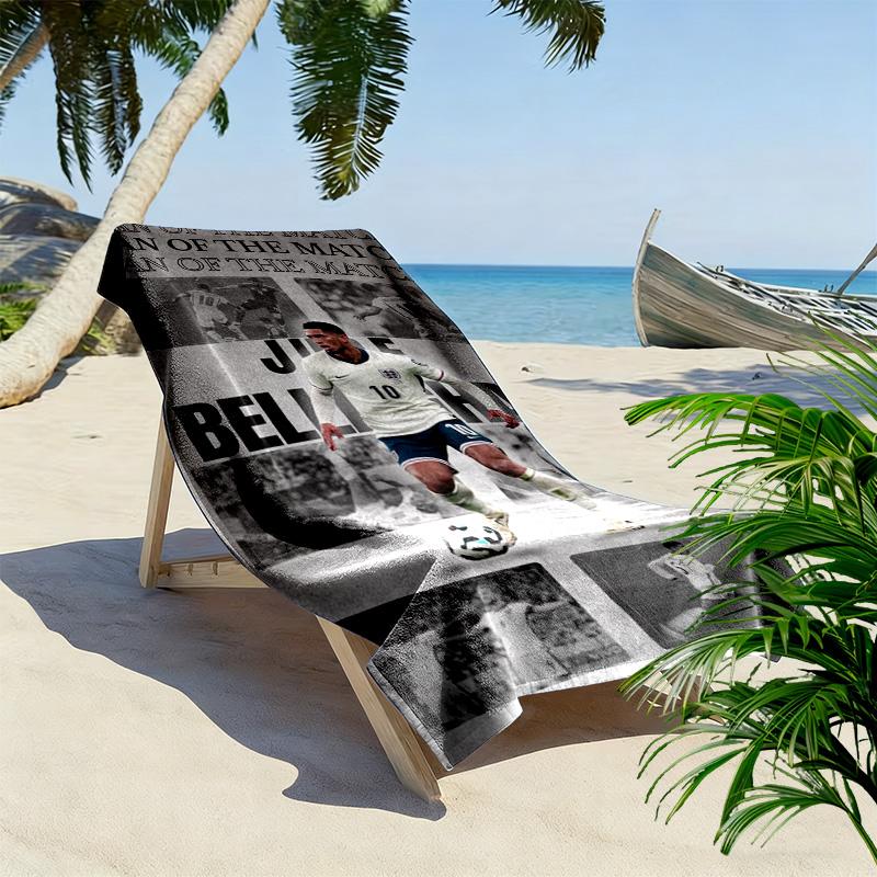 Bellingham Shines England'S Future Star Beach Towel Soft Portable For Travel Seaside Swim Absorbent Bath Towel Beach Towel