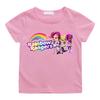 Rainbow Rangers Cartoon Cotton T-shirts Funny Cute Baby Girls Clothes Summer Short Sleeve Children T Shirt New Sweet Design Tops