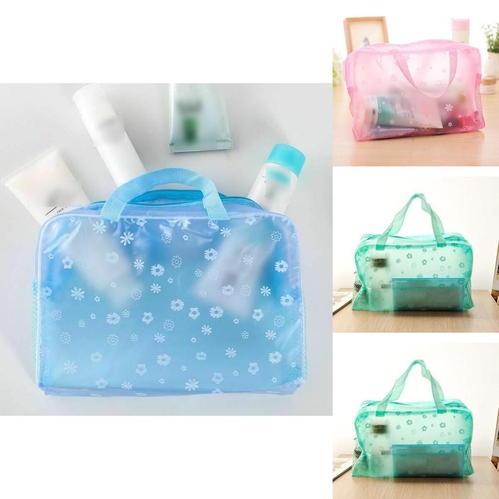 Trendy Women Make Up Bag Case Travel Cosmetic Organiser With Convenient Handle For Easy Carrying