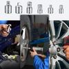 6-Piece Socket Adapter Set, Ratchet Adapter, Square Ratchet, 1/2-Inch to 3/8-Inch to 1/4-Inch Drive, Drive Angles Converter, Reducer Converter for Aut