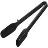 Yamazaki Silicone Spoon Tongs Black Approximately W10XD4.5XH22cm Tower One-Sided Slit Draining 5194