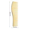 No Handle Wide Tooth Comb Large Size Gold Color Detangling Comb Wide Tooth Design Professional Salon Comb Home Use