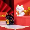 Creative Lucky Cat Figurine Cartoon Animal Model Miniatures Lucky Cat Statue  Living Room Entrance