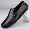 Plus Size 38-46 2025 Vintage Penny Loafers Man Luxury Boat Shoes Men Moccasins Leather Slip On Flats Mens Casual Driving Shoes