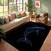 Rugs Dreamy Blue Whale Carpets Live Room Bedroom Floor Mat Home Decor Kids Play Rug Table Chair Mat Easy To Clean Carpet Gift