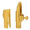 Eb Alto Sax Mouthpiece Sliding Cover Brass Frosted 6C Saxophone Mouthpiece Replacement for