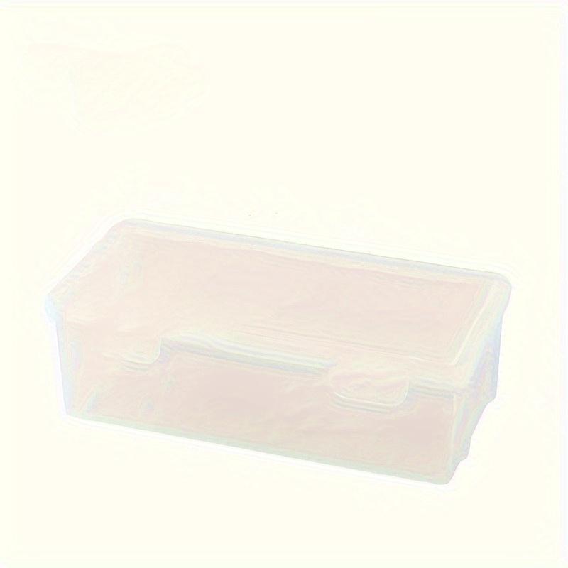 Large Clear Plastic Pencil Case, Lightweight Multipurpose Tissue Box for Colored Pencils, Pens, Markers, Art Supplies And Accessories