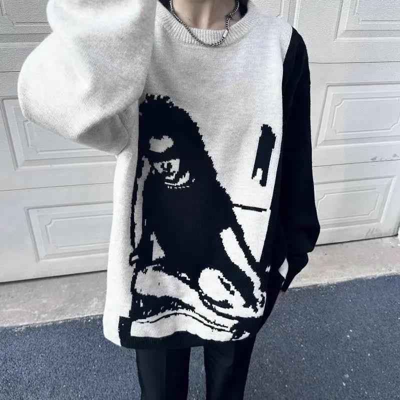 Men s West Coast Style Color Block Pullover - Autumn/Winter Knitwear 3XL