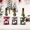 Reusable Christmas Wine Bottle Covers for Holiday Dinner Party Table Decorations Made of Soft Non Non Woven Fabric Sleeve