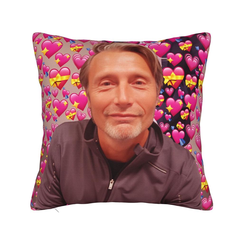 Mads Mikkelsen HHannibal Kissenbezug Mode Kissenhülle Für Wohnzimmer Sofa Bequeme Kissenbezüge Geschenk