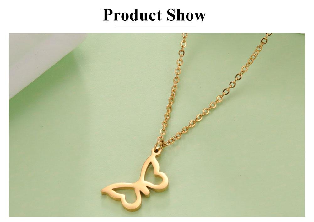 Cazador Korean Stainless Steel Butterfly Pendant Necklace Trendy Gold Color Chain Necklaces For Women Jewelry Gifts New 2026