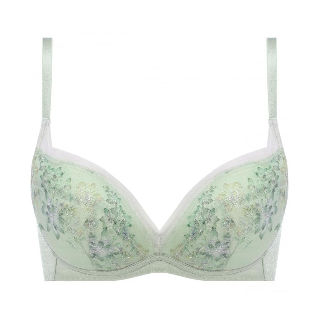 Triumph Angel Magical Firmness 597 Wireless M009 Size D75 Bra(R) Bra, (Green),
