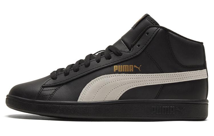 Puma Smash v2 Mid  Black White  35.5