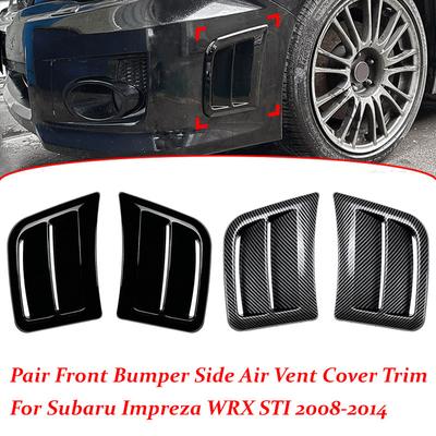 1 Pair Front Bumper Side Air Vent Cover Trim Left & RIght Side for Subaru Impreza WRX STI 2008-2014