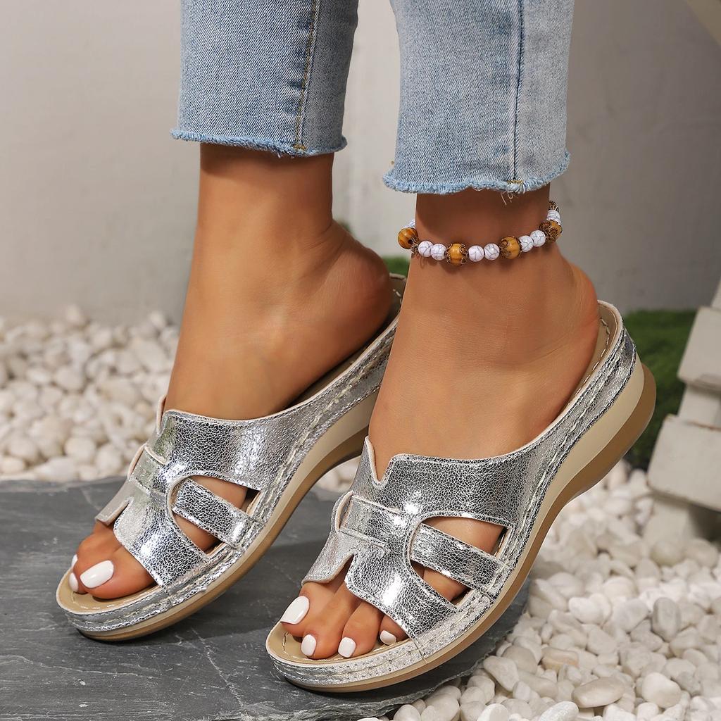 Outdoor Wedge Women Slippers Trend New Summer Casual Open Toe Plus Size Women Sandals Lightweight Anti-slip Shoes Slides Women