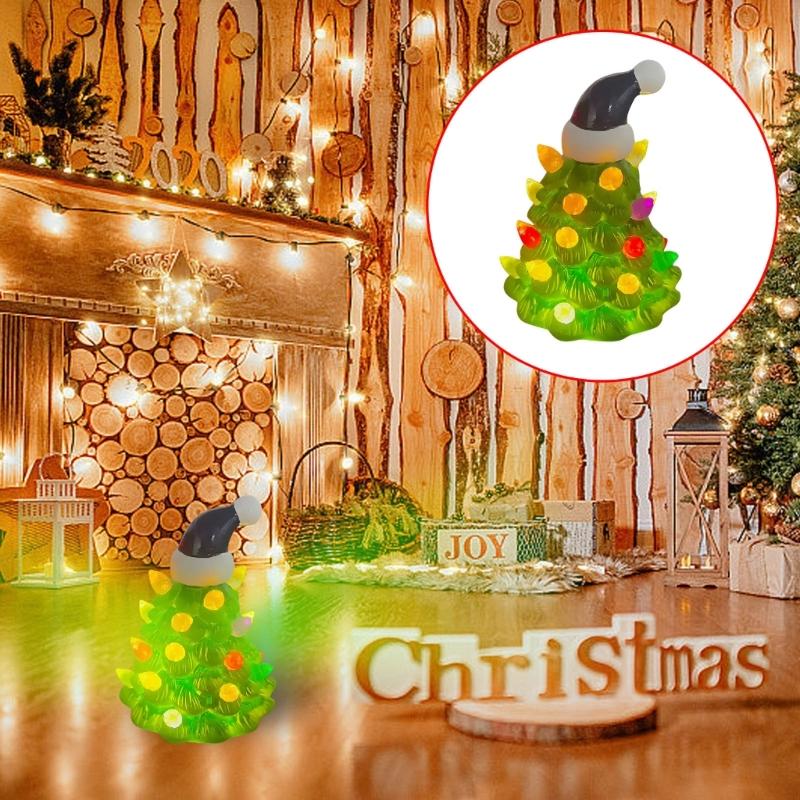 Resin Decoration Christmas Tree Figurine Easy Seasonal Storage Solution