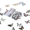 40Pcs/Bag Colorful Butterfly Stickers PET Transparent Decorative Epoxy Resin Fillings for DIY Epoxy Resin Crafts Book Decor