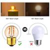 E27 220v 1w G40 Led Filament Light Bulbs Decorative Bulb For String Lights Replacement Edison Screw Dimmable 2200k Globe Mini