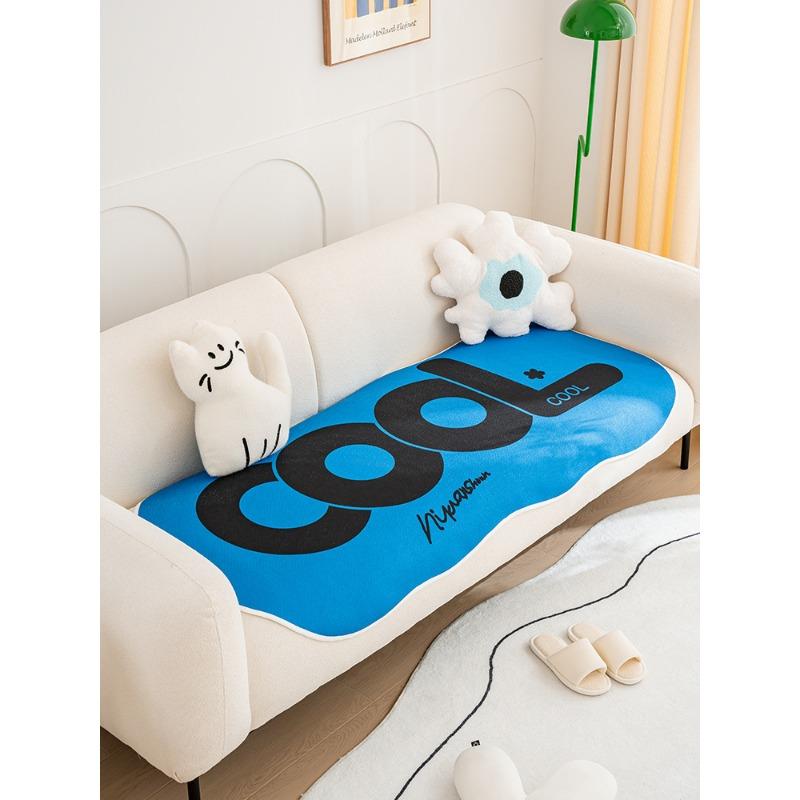 

Диванная подушка в форме буквы с рисунком, нестандартная нескользящая подушка, универсальный чехол для четырех сезонов, чехол для седла дивана, тканевая подушка 70*70cm