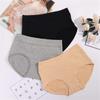 Briefs Comfortable High Waist Underwear Ladies Breathable Solid Color Briefs Hipster Panties