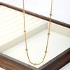 Stainless Steel Beaded Chain Necklaces Women Gold Color No-fade Snake Chain Necklace Party Aesthetic Waterproof Jewelry bijoux