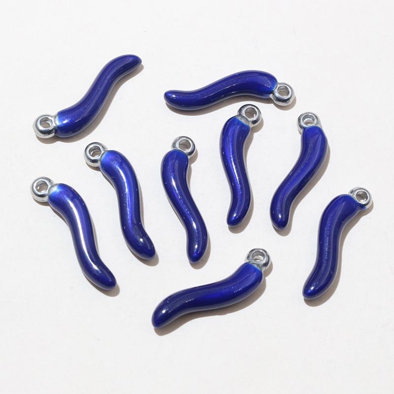 10pcs Enamel Chili Pepper Pendant Charms Stainless Steel  DIY Jewelry Making Accessories for Earrings Necklace Bracelet