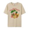 Tropical Papaya Fruit Graphic Tees Cute Y2k Aesthetic Beach TShirt Coconut T Shirt Retro Style Women Loose Summer Vacation Top