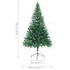 Artificial Christmas Tree with Lights and Ornaments 180 Cm 564 Branch Tips